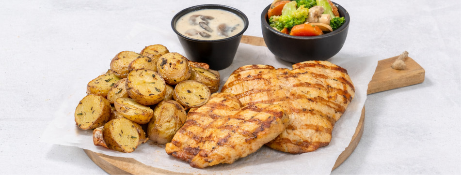 Mushroom Chicken Platter